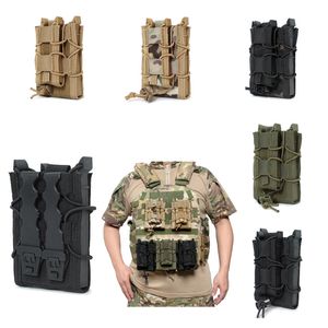 Outdoor Sports Tactical Pouch Mag Molle 5.56/9mm Magazine Tagelzakje Vest Gear Rugpack Accessoire Holder Patridge Clip No11-581B