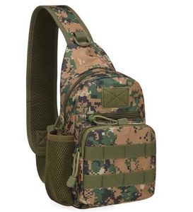 Buitensporten Reizen waterdichte Oxford sport camouflage borsttassen Tactical Military Pack rugzak heren sling Crossbody Packs met waterfleshouder zak