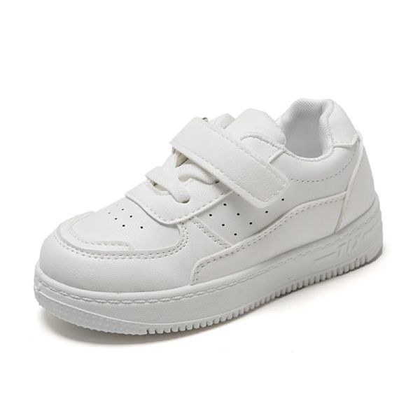 Zapatos blancos pequeños para niños y niñas, calzado deportivo informal transpirable, antideslizantes, zapatillas de deporte para bebés y adolescentes, novedad de primavera y otoño al aire libre