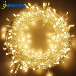 Outdoor String Lights 20m 200LED Decoratieve Binnenverlichting met 8Flash Modi 220 V Fairy Light voor Kersttuin Party Bruiloft Y201020