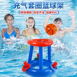 Accesorios de piscina al aire libre Anillo inflable Lanzamiento de juegos de ferrule Juego de juegos de piscina flotante Beach Fun Summer Water Toy 240422