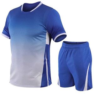 Outdoor T-shirts 2 stuks ShirtsShorts Heren Tracksuit Gym Fitness Badminton Sportpak Kleding Running Jogging Sport Wear Training Set 230811