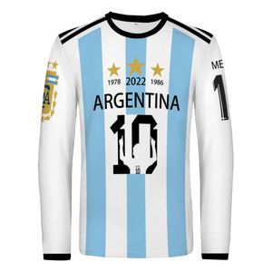 Outdoor T-shirts Argentinië Voetbal Jersey Nationale Team Vlag T-shirt Originele Kind Volwassen T-shirt Voetbalshirt Argentinië 230704