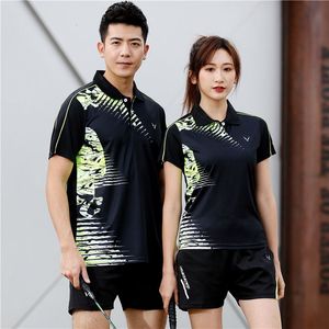 T-shirts d'extérieur Badminton chemises à manches courtes Hommes / femmes sport Tennis t-shirt tennis de table t-shirt séchage rapide entraînement sportif tenis chemises 230923