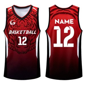 Outdoor-T-Shirts, individuelle Jugend-Basketball-Shirts, personalisierter Sublimationsdruck, Name und Nummer, Polyester-Basketball-Trikot, T-Shirt für Männer 231117