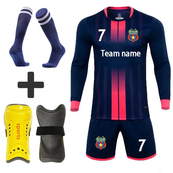 Camisetas al aire libre personalizadas para adultos, niños, camisetas de fútbol, uniformes, chándal, niños, niñas, ropa de fútbol, conjuntos de fútbol gratis, espinilleras, almohadillas, calcetín 230215