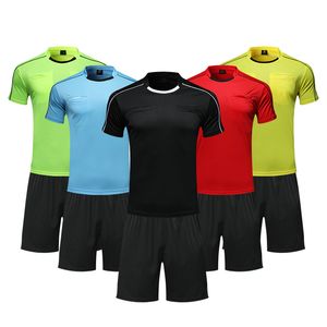 T-shirts d'extérieur personnalisés pour hommes, maillots d'arbitre de football, ensembles de chemises, plusieurs couleurs en option, uniformes d'arbitre de football respirants 230215