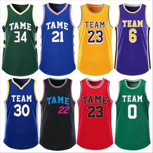 T-shirts d'extérieur personnalisés pour hommes, uniforme de basket-ball, ensemble de maillots d'équipe de basket-ball universitaire, séchage rapide, Camisetas de baloncesto 231117