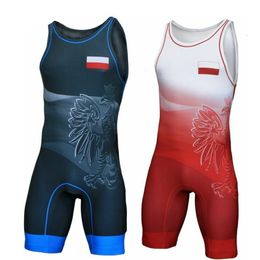 Magliette da esterno Polonia Bandiera Wrestling Canotta Body Body Completo Intimo PALESTRA Senza maniche Triathlon PowerLifting Abbigliamento Nuoto Corsa 230825