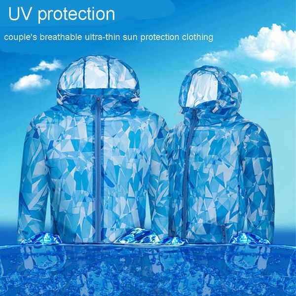 T-shirts en plein air été femmes glace soie protection solaire vêtements à manches longues respirant peau à séchage rapide coupe-vent camping en plein air randonnée veste UV J230214
