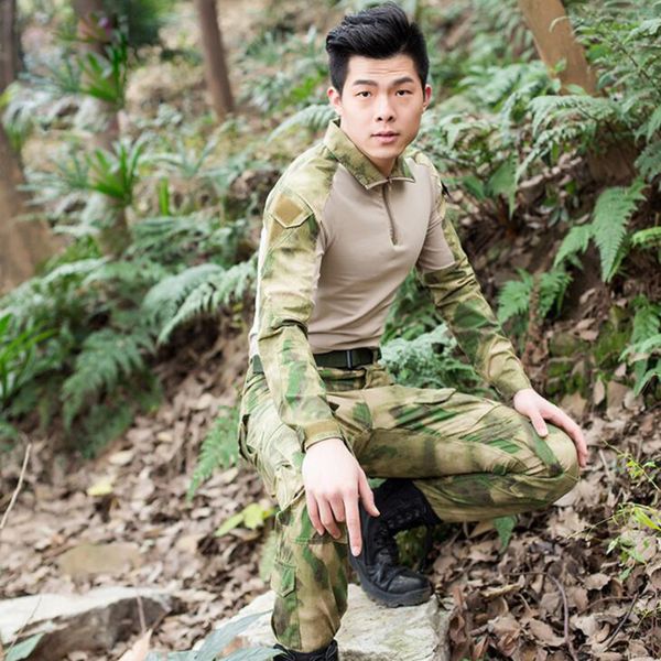 Tactique tactique tactique pantalon de chemise masculin pour hommes Airsoft Gen3 Uniforme de combat Kryptek Camouflage noir