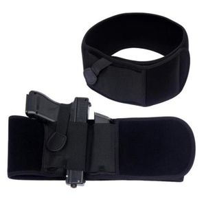 Holster de bande de ventre tactique en plein air universel élastique large ceinture pistolet Holsters taille universelle Glock Magazine Pouch Belts7608099200Z