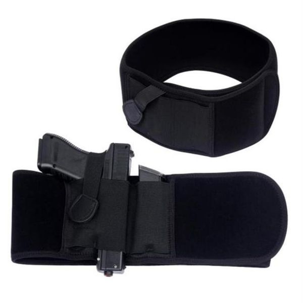 Pistolera táctica para el vientre para exteriores, cinturón ancho elástico Universal, fundas para pistola, cintura Universal, Glock, bolsa para revistas, Belts7608099270l