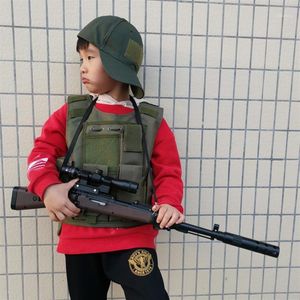 Outdoor Tactische Kinderen Vest Uniform Leger Apparatuur Kids Jongen Meisje Camouflage Kid Combat CS Jacht Kleding12381