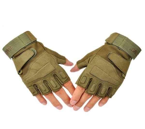 Guantes tácticos al aire libre Airsoft deporte medio dedo tipo militar hombres guantes de combate tiro caza motocicleta guantes 8400993