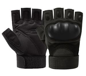 Guantes tácticos al aire libre Airsoft Sport s Medio dedo Tipo Hombres Guantes de combate Tiro Caza Ciclismo