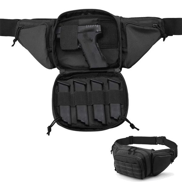 Sac à pistolet tactique extérieur Holster coffre de poitrine Military Combat Camping Sport Hunting Athletic Athletic Sling Gun Holster Sac 240425