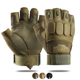 Buiten Tactical Half Finger Gloves voor militaire mannen Airsoft Sport Gloves Motorfietsen Cycling klimmen Wandelen Hunting Gloves W01 231221
