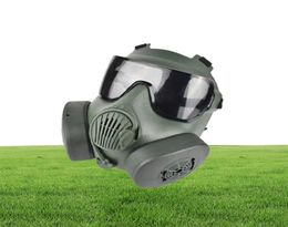 Máscara tática para PC ao ar livre com ventiladores Paintball CS Jogos Airsoft Tiro Huting Equipamento de proteção facial NO033265164311