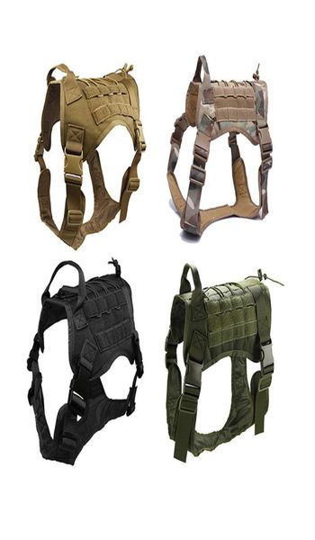 Entraînement tactique en plein air Camouflage Dogs Clothes 1050d Nylon Imperproof Dog Vest Moore System Tactical Hunting Armor8763769