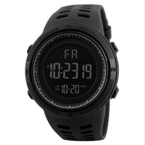 Relojes tácticos al aire libre Reloj de pulsera deportivo para hombre Buceo 50 m Digital LED Relojes de pulsera electrónicos casuales