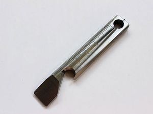 Outdoor TC4 Titanium CNC Tactical Self defense Multi EDC Tools Bottle Opener Crowbar Ruler Broken window Survival Tool