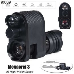 Buiten Telescope Binocuals Megaorei 3 Scope Night Vision Device Optical HD Digital Imaging Full Color Dag en Night Night Vision Hunting Camera's HKD230627