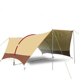 Outdoor Dikte Anti-UV Anti-Rainstorm Sun Shelter Family Tenten Outdoor Camping Picknick Awning Beach Tent Barbecue Gazebo Y0706