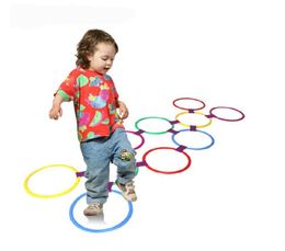 Buitenspeelgoed sport springring kleuterschool onderwijshulp hopscotch gymnastiek ring kinderen bewegingsvaardigheid training game 38 cm