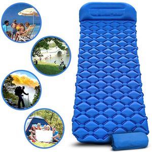 Estera de TPU para exteriores, almohadilla inflable para dormir, cojín de aire para acampar con almohada, colchón, bolsas X245D