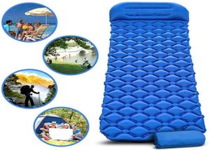 Outdoor Tpu Mat Kamp Opblaasbare Slapen Zelf Opgeblazen Pad Luchtkussen Camping Met Kussen Matras X245D Zakken4120352