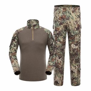 Combinaison tactique G3 à manches longues pour hommes, camouflage américain, entraînement en plein air