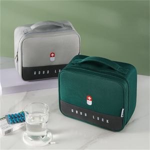 Boîte à médicaments portable de voyage en plein air, véhicule d'aventure de grande capacité, trousse de premiers soins en tissu domestique, sac 211102