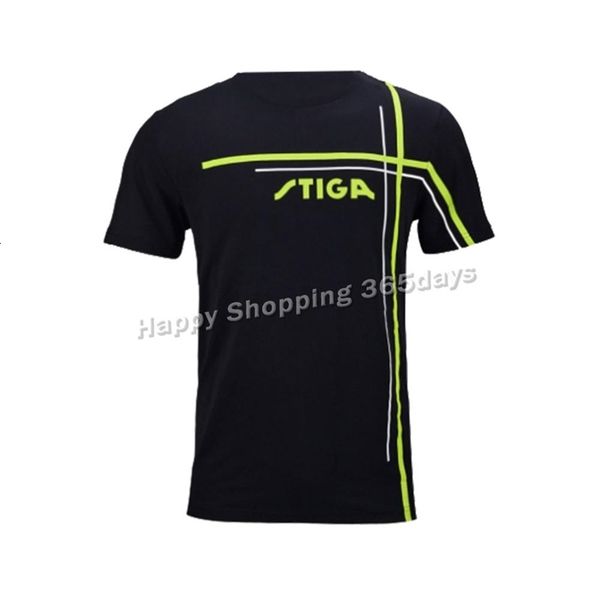 T-shirts d'extérieur arrivée originale Stiga vêtements de tennis de table vêtements de sport à séchage rapide à manches courtes hommes chemise de ping-pong Badminton Sport Jerseys 230204