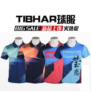 T-shirts d'extérieur T-shirt de tennis de table Tibhar authentique unisexe Vêtements de ping-pong Vêtements de sport T-shirts pour hommes femmes et enfants 230204
