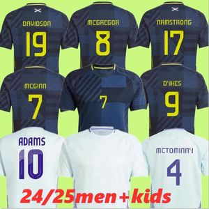 24 25 Soccer Jersey 2024 Euro Cup Scottish NationalMcGregor Team voetbalshirt Kids Kit Set Home Navy Blue Away Wit 150 jaar jubileum Special Robertson Dykes