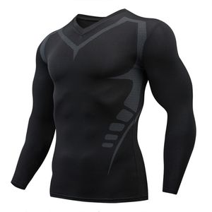 Camisetas al aire libre Camiseta para hombre Running Sport T Shirt Compresión Fitness Tops Tee Quick DryTight Training Gym Shirts Jersey 221116