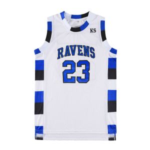 Camisetas al aire libre One Tree Hill Nathan Scott 23 # 3 # Ravens Basketball Jersey cosido Sport Movie Jersey maillot 230418