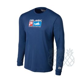 Outdoor T-shirts PELAGIC Gear Vissen Mannen UV Lange Mouw Sneldrogende Kleding Camisa Pesca UPF50 Kleding Ropa De 221128