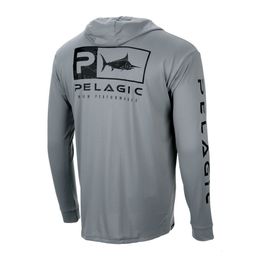 Outdoor T-shirts Pelagische Jersey Visserijkleding Zomer Shirt met ronde hals Tops Print Camisa De Pesca Lange mouwen UV-bescherming Draag hoody 221128