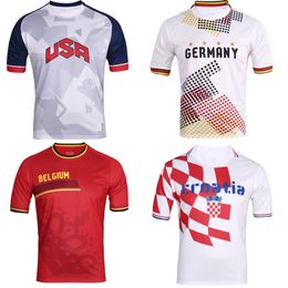 Outdoor T-shirts Verkoop Nationaal Team Aanpassen Heren Sport Voetbal Jersey Voetbalshirt Fans Kit 230821