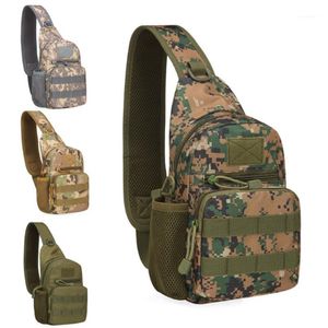 Outdoor Uactical wandelzak Leger Shoudler Tas Water Molle Camping Tassen borst Body Sling Single Shoulder Backpack1 264T