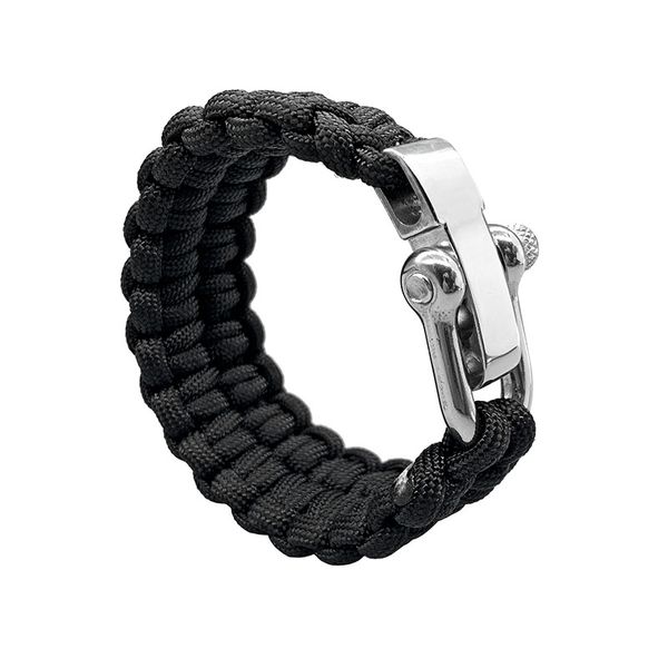 Pulsera de cuerda para paraguas al aire libre, cuerda de supervivencia hecha a mano, pulsera de Escape táctica multifuncional, pulsera de emergencia para salvar vidas de seguridad