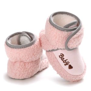 Outdoor unisex babyschoenen herfst winter liefde patroon decoratie fluwelen warme schattige peuter schoenen laarzen