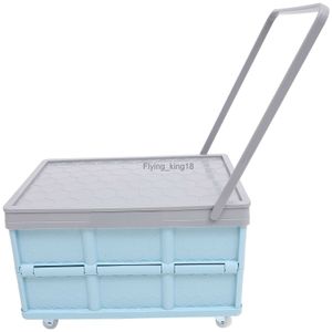 Outdoor Wagon Bin Crate Containers Carts Wheels Plastic kratten Deksels Stapelbare garage shopping mandje HKD230812