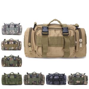 Bolsa de cintura al aire libre 6L impermeable Oxford Bolsas de hombro Militar Táctico Pesca Camping Caza Bolsa Bolsa Camo Mochila Bolsa Q0721