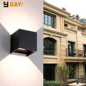 Buiten wandlampen LED Courtyard Waterdicht licht IP65 12W Porch Garden Balkon Terras Decoratieve verlichting