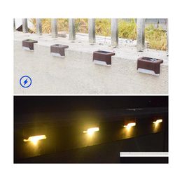 Buiten wandlampen Zonnemaklichten Pedaallicht Outdoor Waterdicht LED -hek Geschikt voor terrassen Trap Tuinpasstappen en Dro OtBev