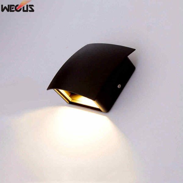 Lámparas de pared para exteriores (WECUS) Luz LED minimalista moderna, resistente al agua (IP55) Terraza Balcón Pasillo / Pasillo