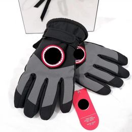 Gants d'écran tactile chauds d'extérieur pour hommes et femmes, coupe-vent d'hiver, imperméables, antidérapants, épais, résistants au froid, pour la conduite, cadeau